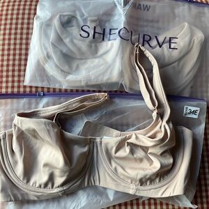 SheCurve Women's Seamless Underwire Bra in Nude